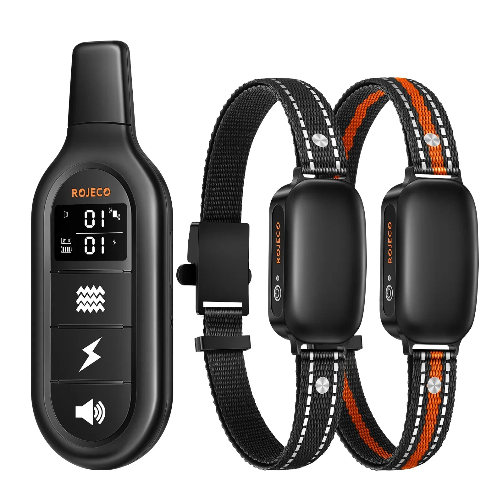 ROJECO Rechargeable Dog Training Collar with Remote